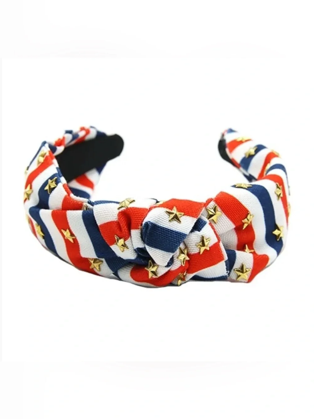Patriotic Red White Blue Star Studded Headband
